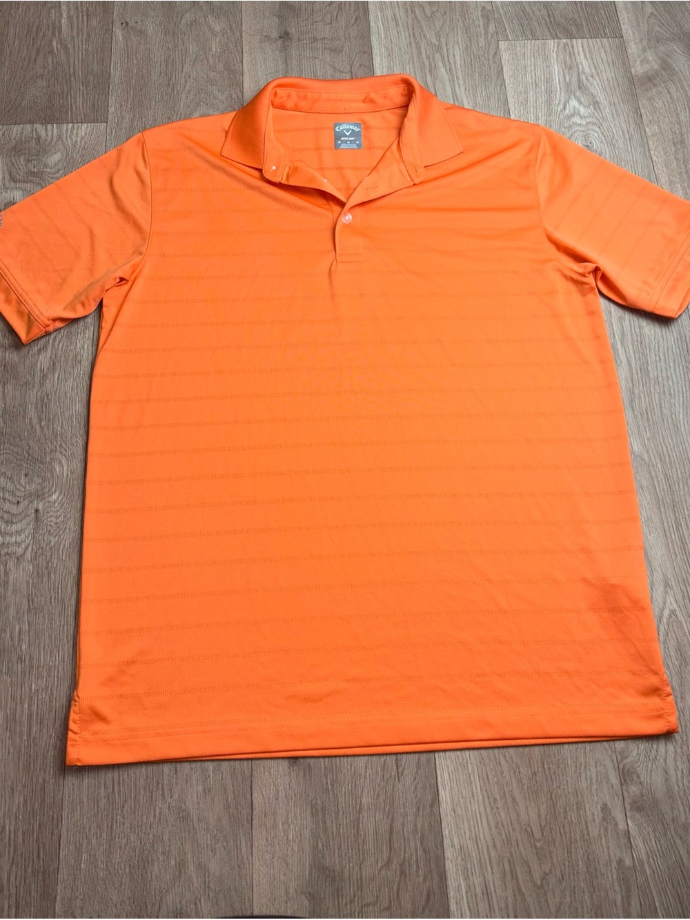 Callaway Men's Bright Orange Short-Sleeve Polo